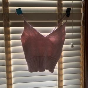 Baby pink brandy Melville crop top